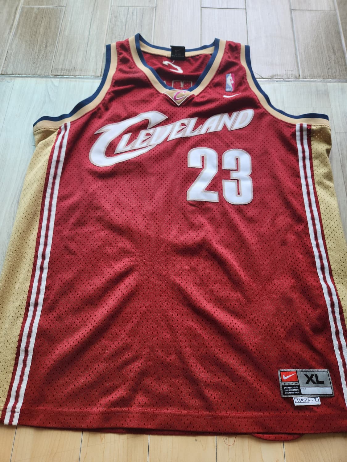 나이키 NBA 르브론 제임스 클리블랜드 1기 어센틱 저지 XL 상품이미지1