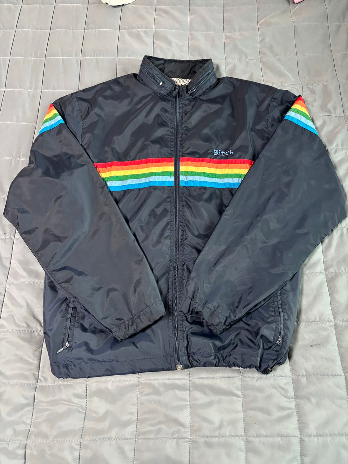 90s rare bitch skateboard jacket 상품이미지2