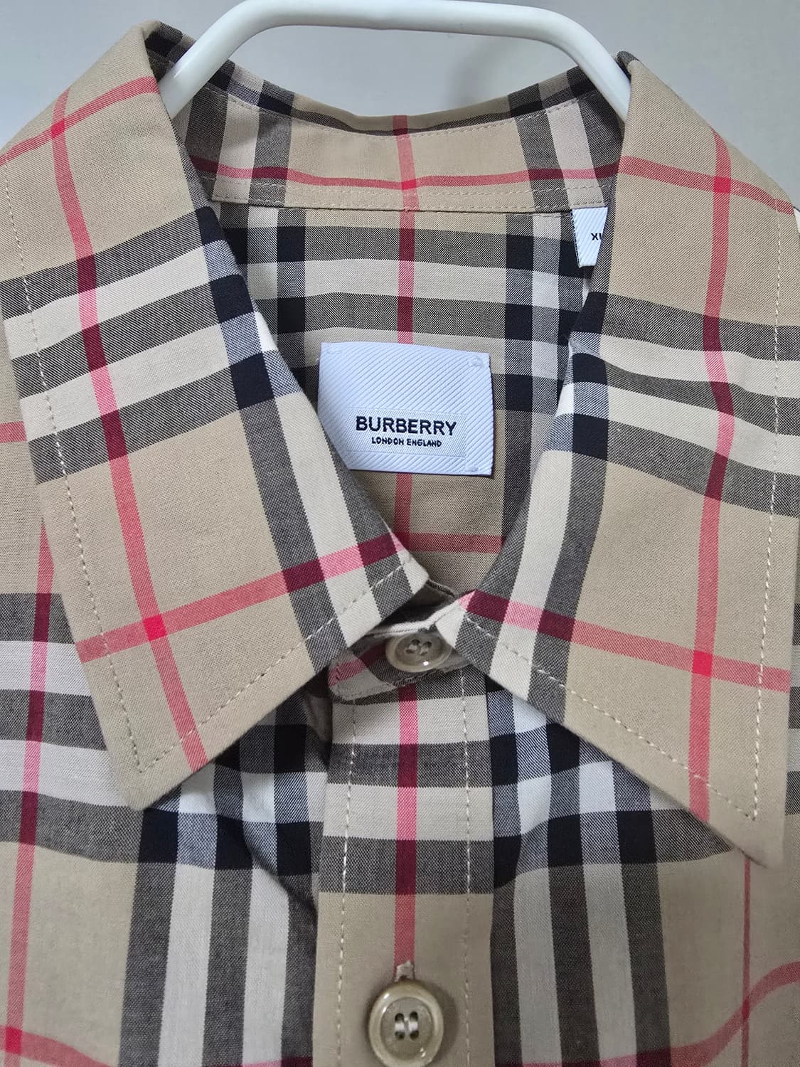 체크 포플린 셔츠 상품이미지3