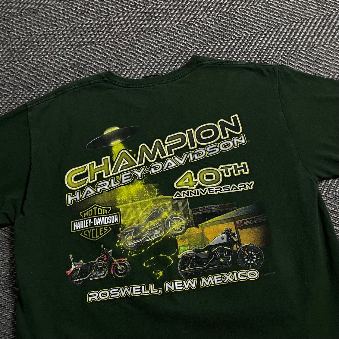 할리데이비슨 USA 오리지널 로스웰 뉴멕시코 반팔 티셔츠o 4658 상품이미지2