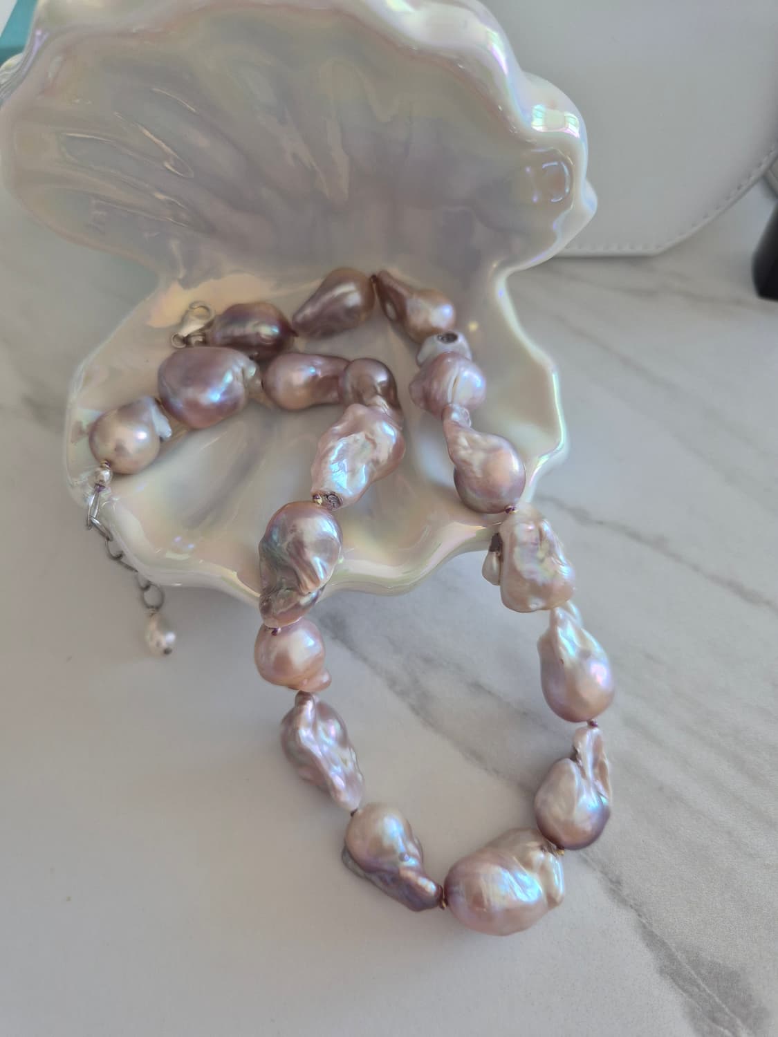 핑크바로크 담수진주 목걸이 상품이미지2