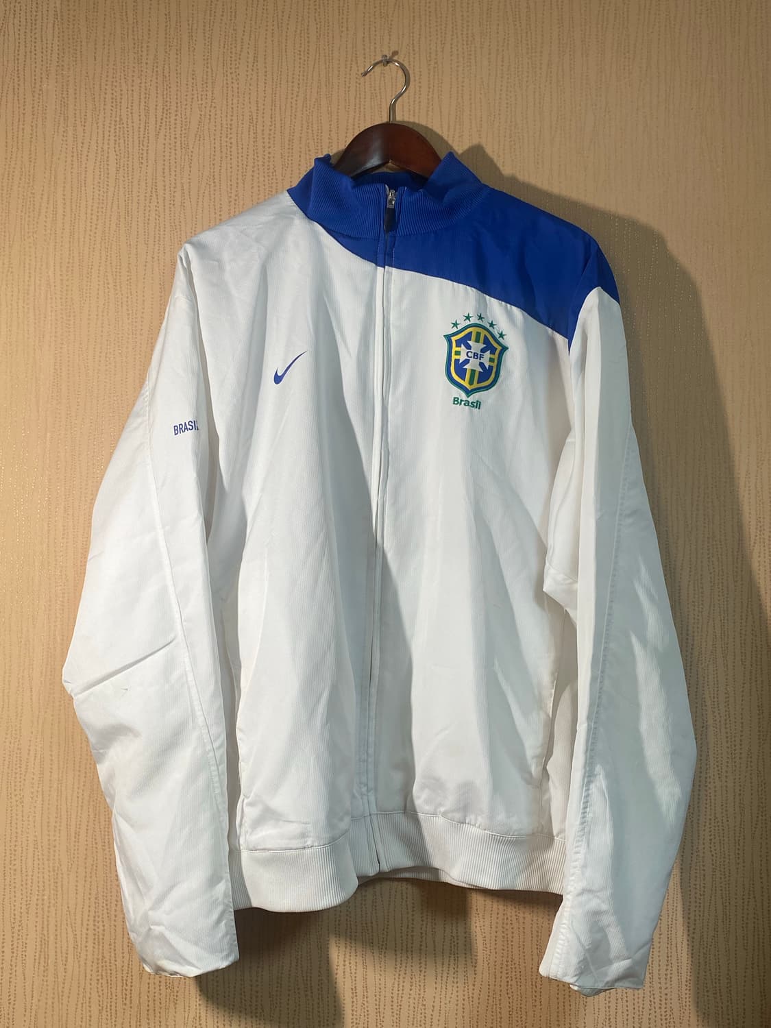 [XL] 나이키 브라질 국대 트랙탑 져지 (화이트/블루) 상품이미지2