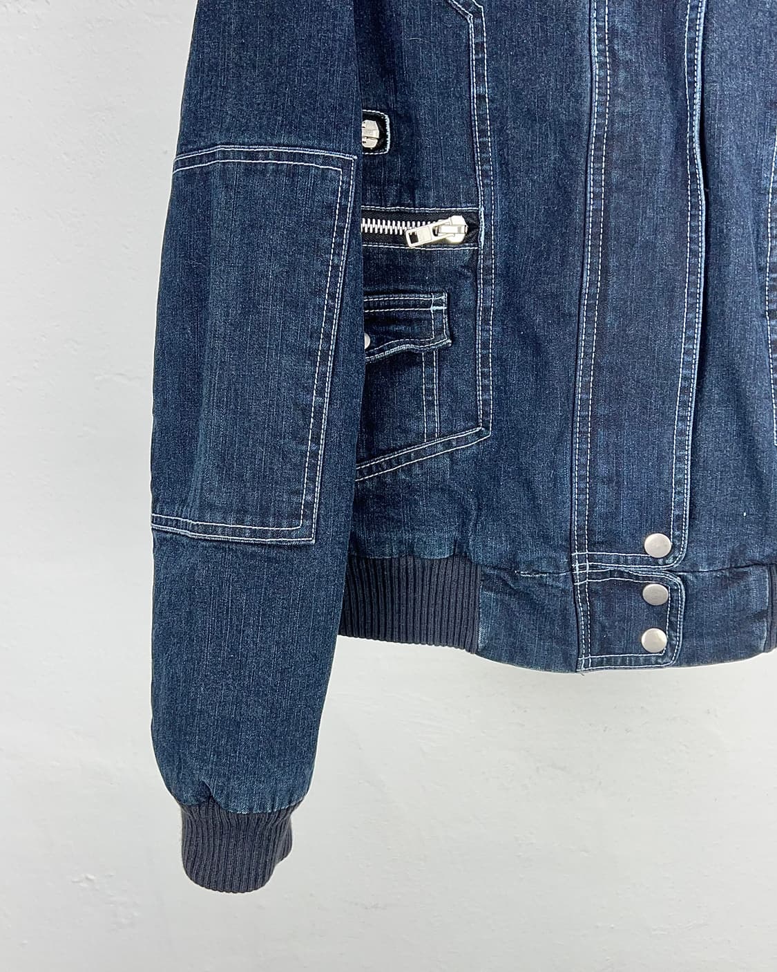 마크 제이콥스 미드나잇 라인 집 셰르파 데님 봄버 자켓 상품이미지4