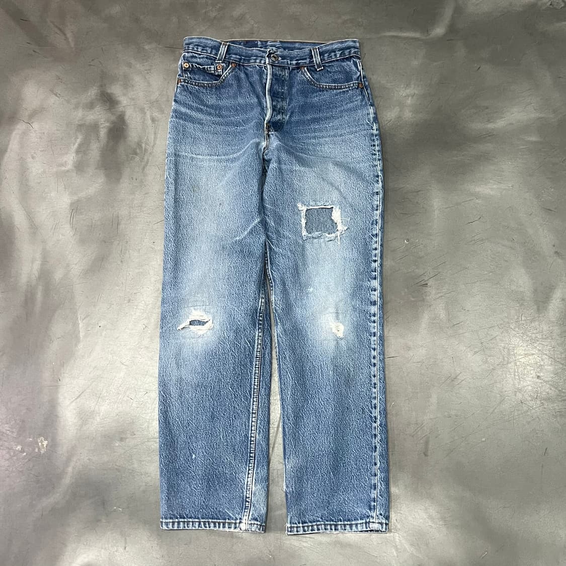  USA 리바이스 스탠다드 리페어 데님 팬츠 y14688 상품이미지1
