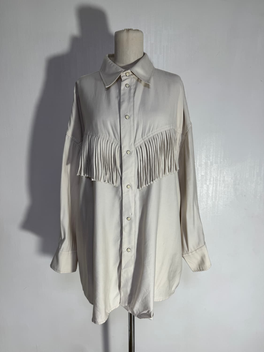 Moussy 프린지 오버 셔츠 웨스턴 y2k goa 상품이미지2