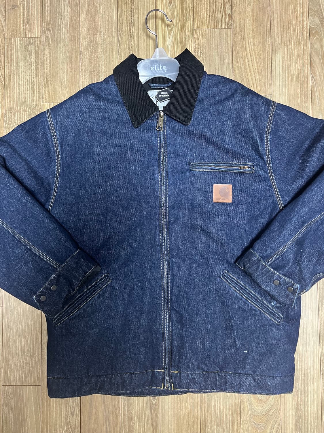 칼하트 WIP 디트로이트 자켓 블루 블랙 상품이미지4