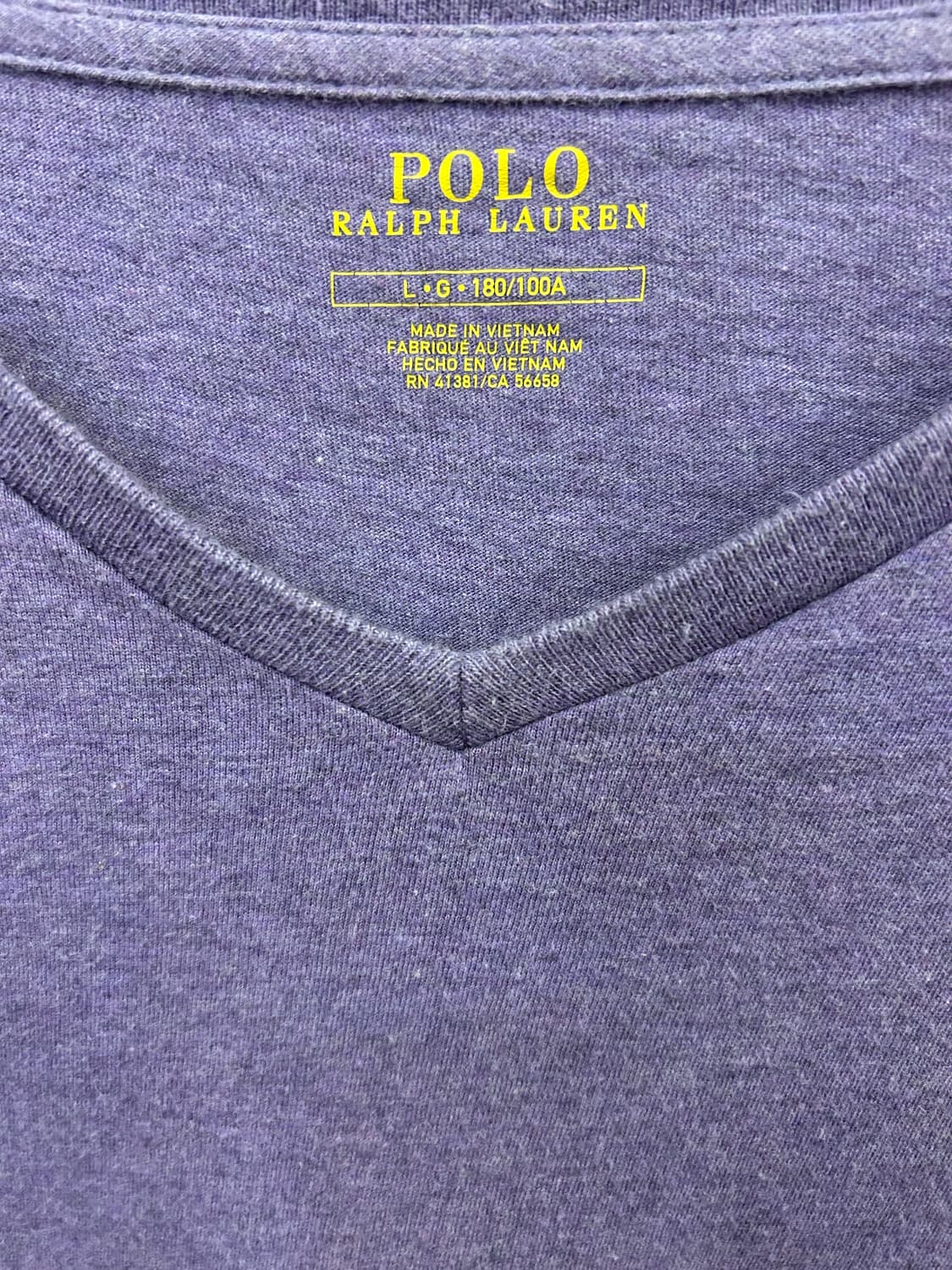 Polo Ralph Lauren 퍼플 헤더 브이넥 반팔 티셔츠 상품이미지4