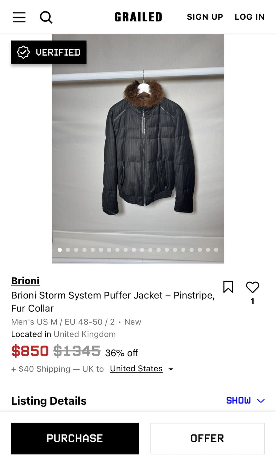 브리오니 Puffer Jacket(푸퍼 다운 자켓,점퍼) 상품이미지10