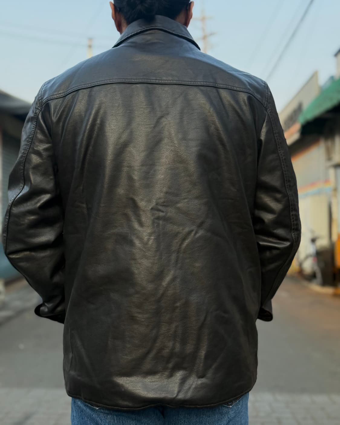 00’s 리바이스 PU 셰르파 라인 자켓 L 상품이미지8