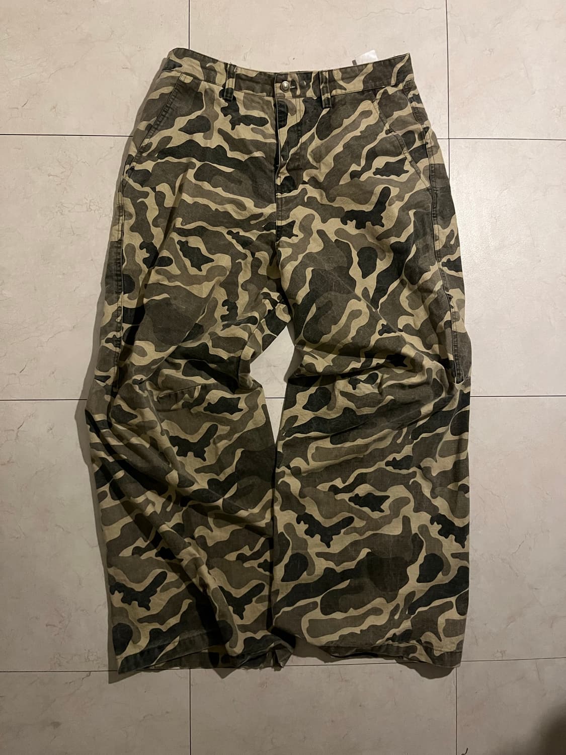 Elfric Eden 카모 와이드 팬츠 xl 상품이미지1