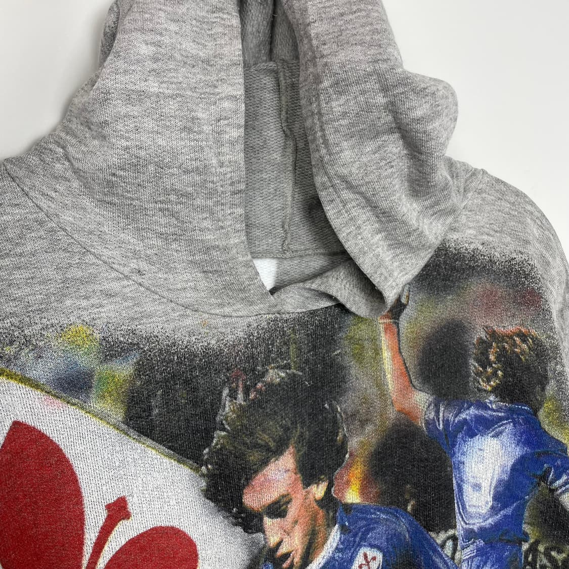 90s 피오렌티나 바티스투타 프린팅 후드 티셔츠 상품이미지2