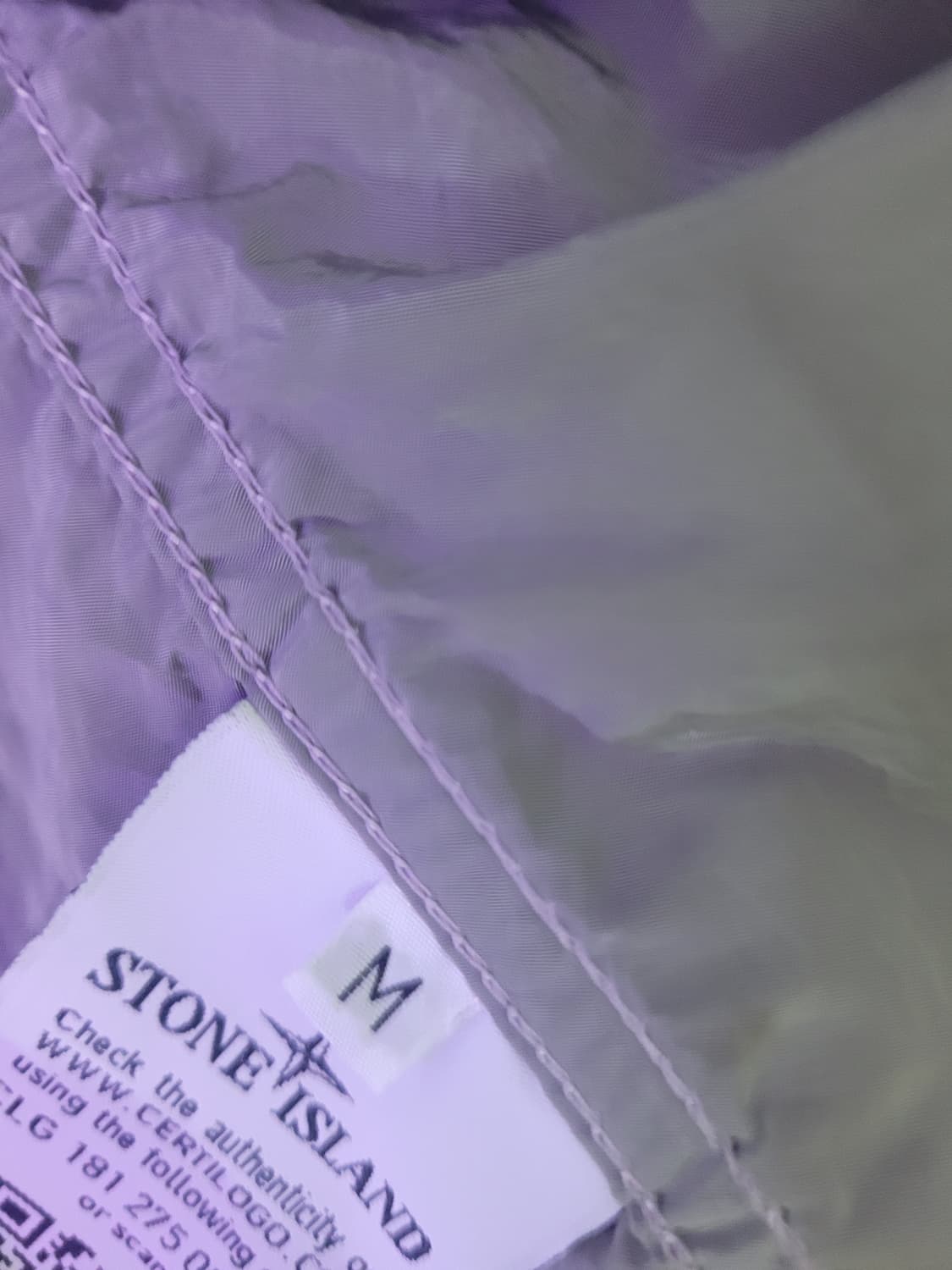 [명작] 스톤아일랜드 18SS 나일론메탈 오버셔츠 라벤더 M 상품이미지3