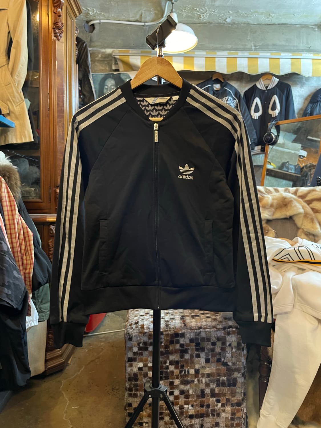 아디다스 파이어버드 메달리스트 트랙탑 저지 자켓 블랙/실버 상품이미지1