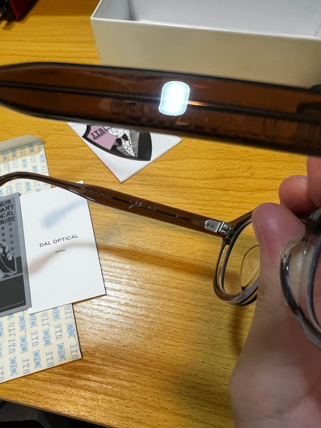 JTO AR 줄리어스타르트옵티컬 아넬 브라운 크리스탈 44- 24  판매 상품이미지4