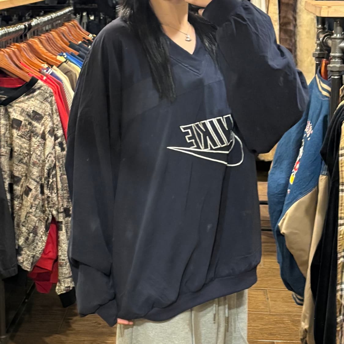 [HI] Nike 나이키 빅로고 웜업 네이비 상품이미지4