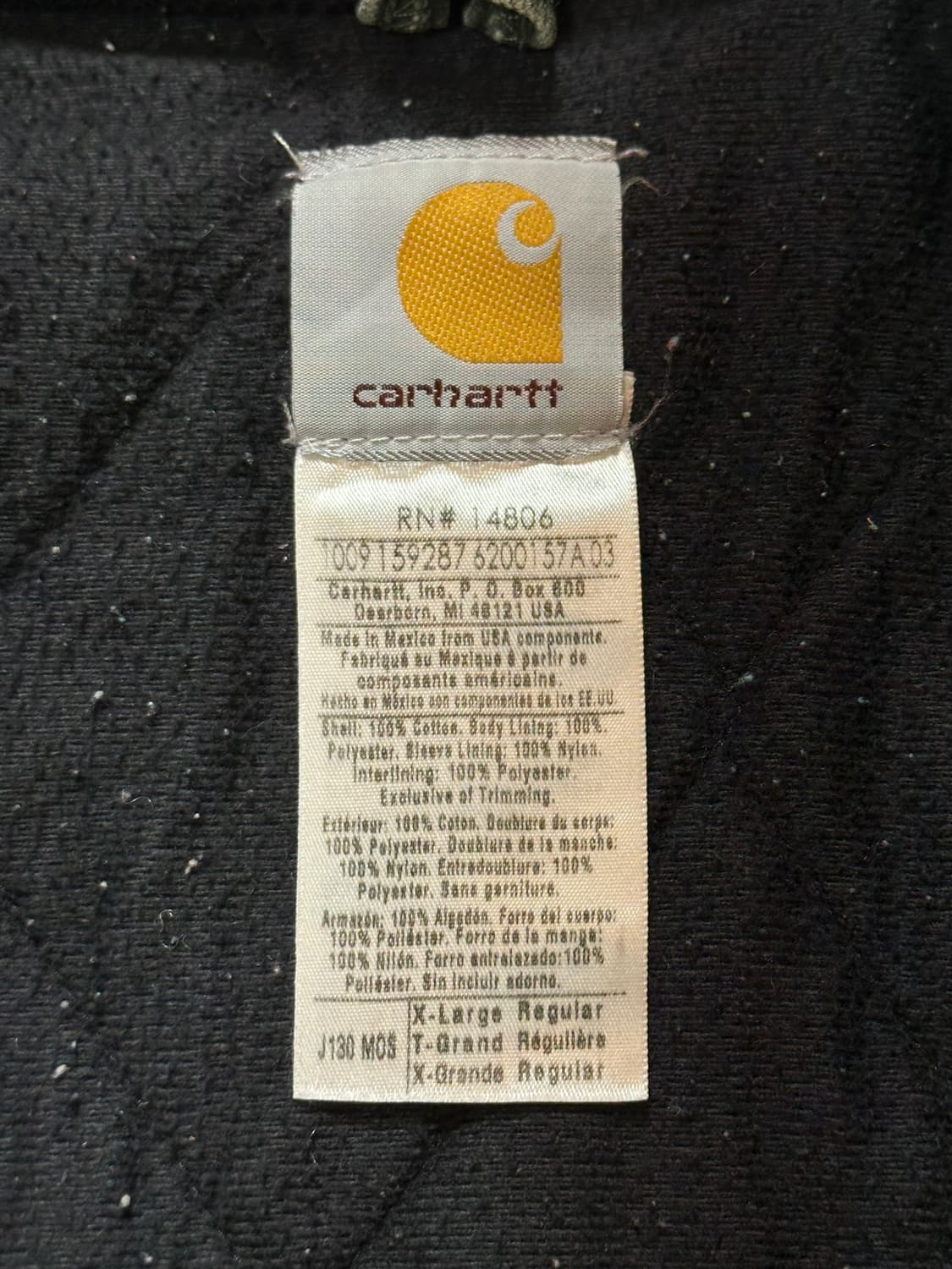 00's OG 칼하트 J130 액티브 자켓 칼하트 MOS 모스그린 상품이미지9