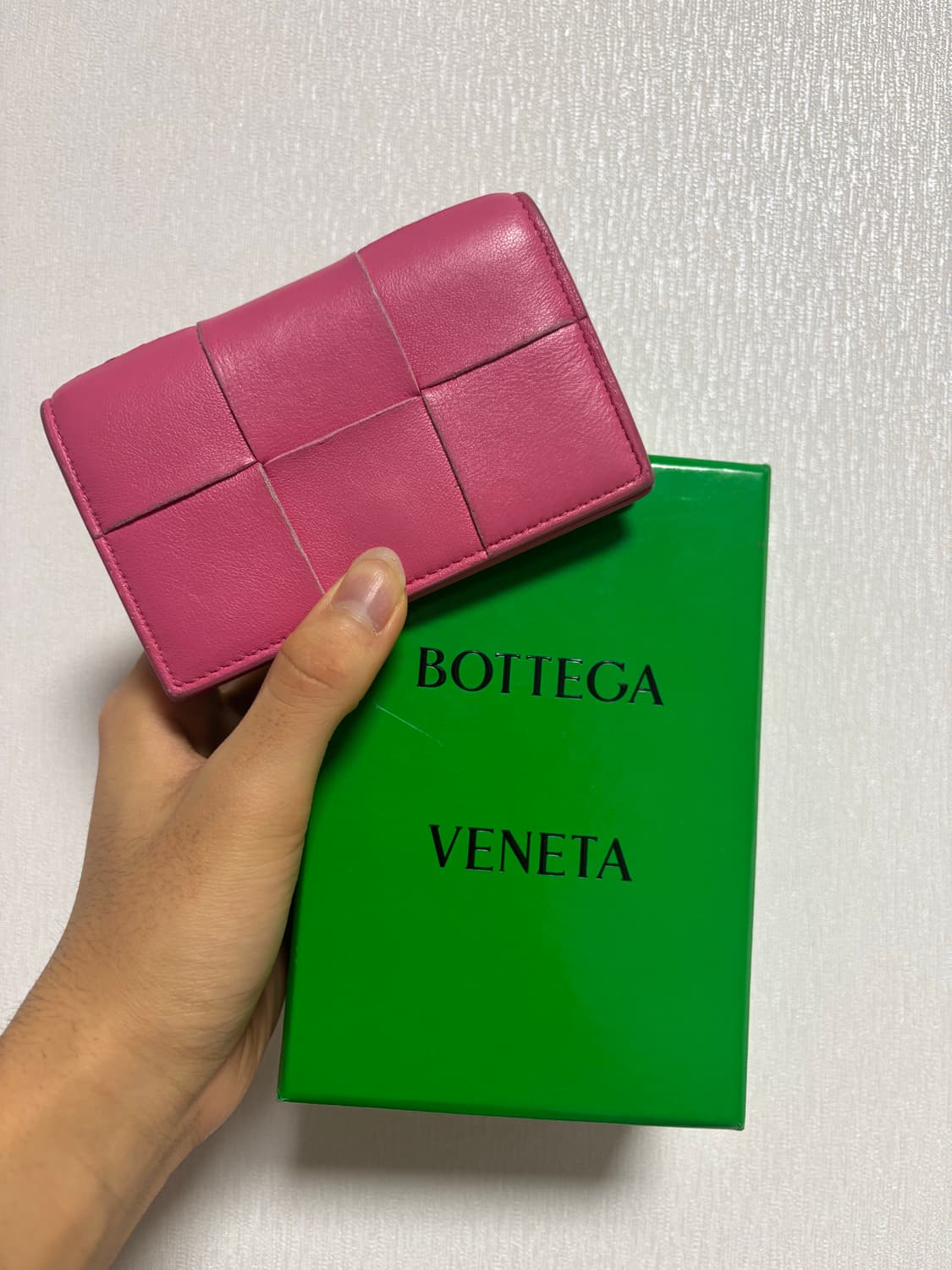 보테가 명합지갑 핑크 상품이미지2