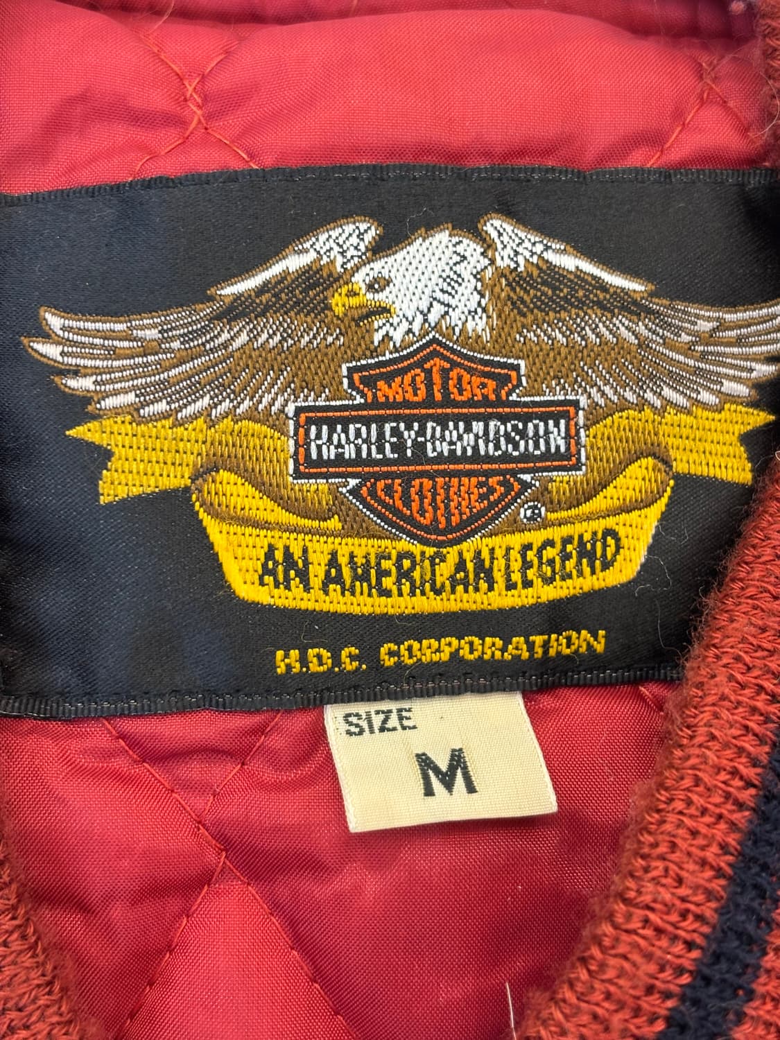 할리데이비슨 레이싱 패치 나일론 & 레더 봄버 상품이미지3