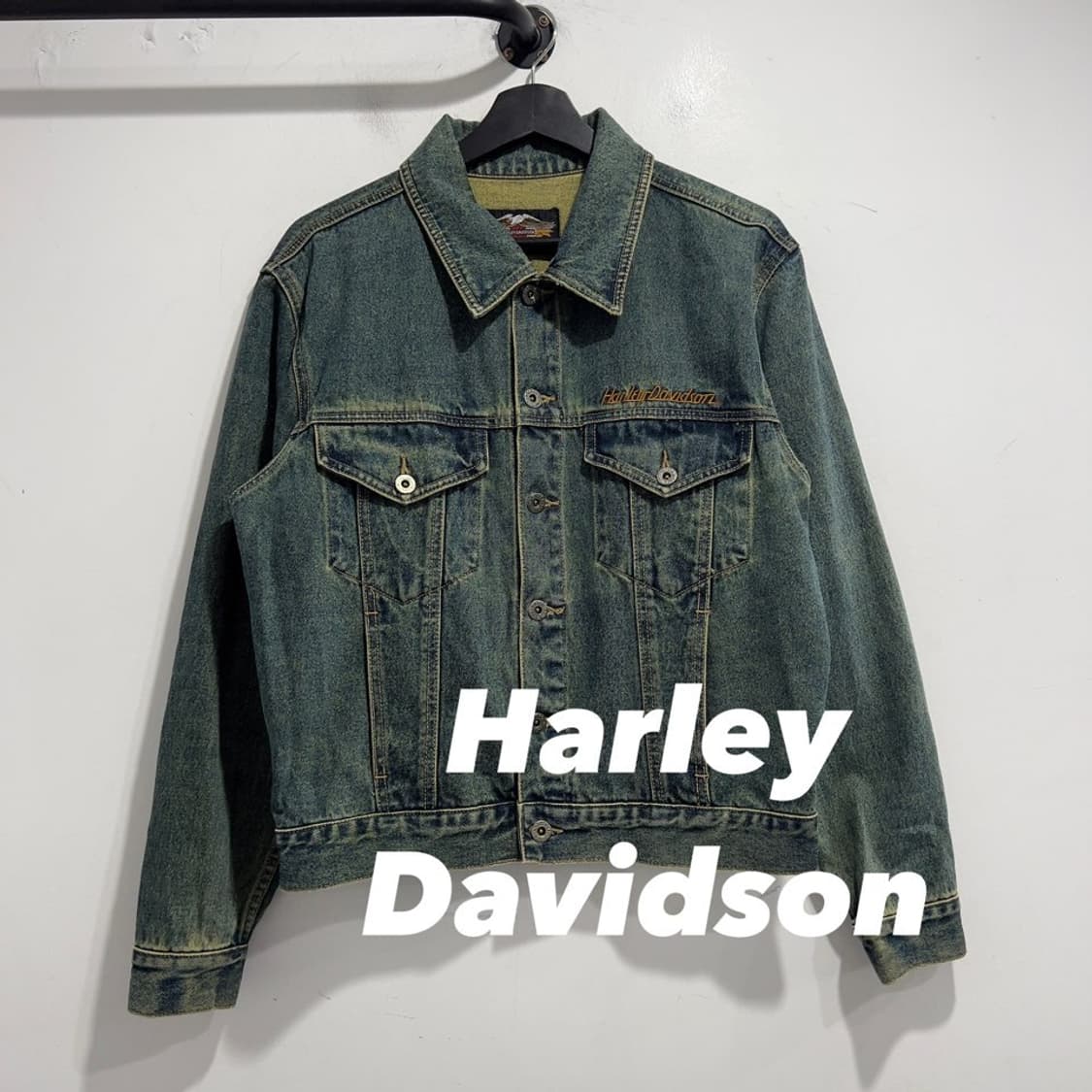 할리데이비슨 패치워크 데님자켓 상품이미지1