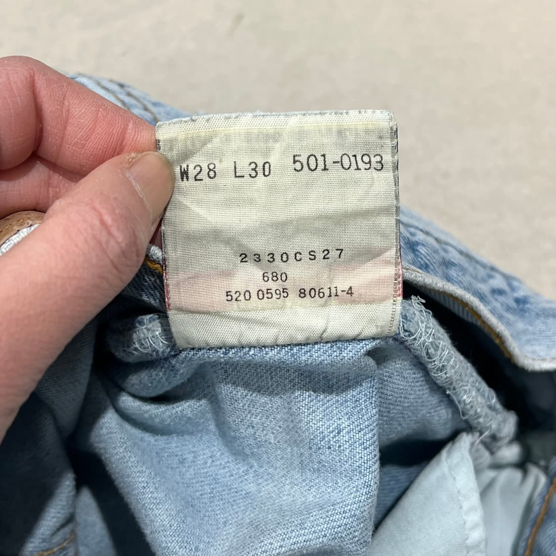 usa 리바이스 501 데님팬츠 s08987 상품이미지10