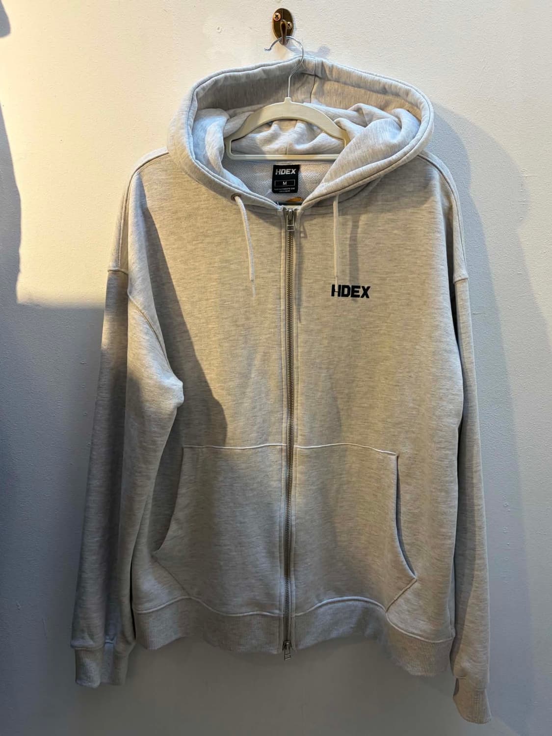 [M] HDEX 에이치덱스 라이트 그레이 후드집업 상품이미지1