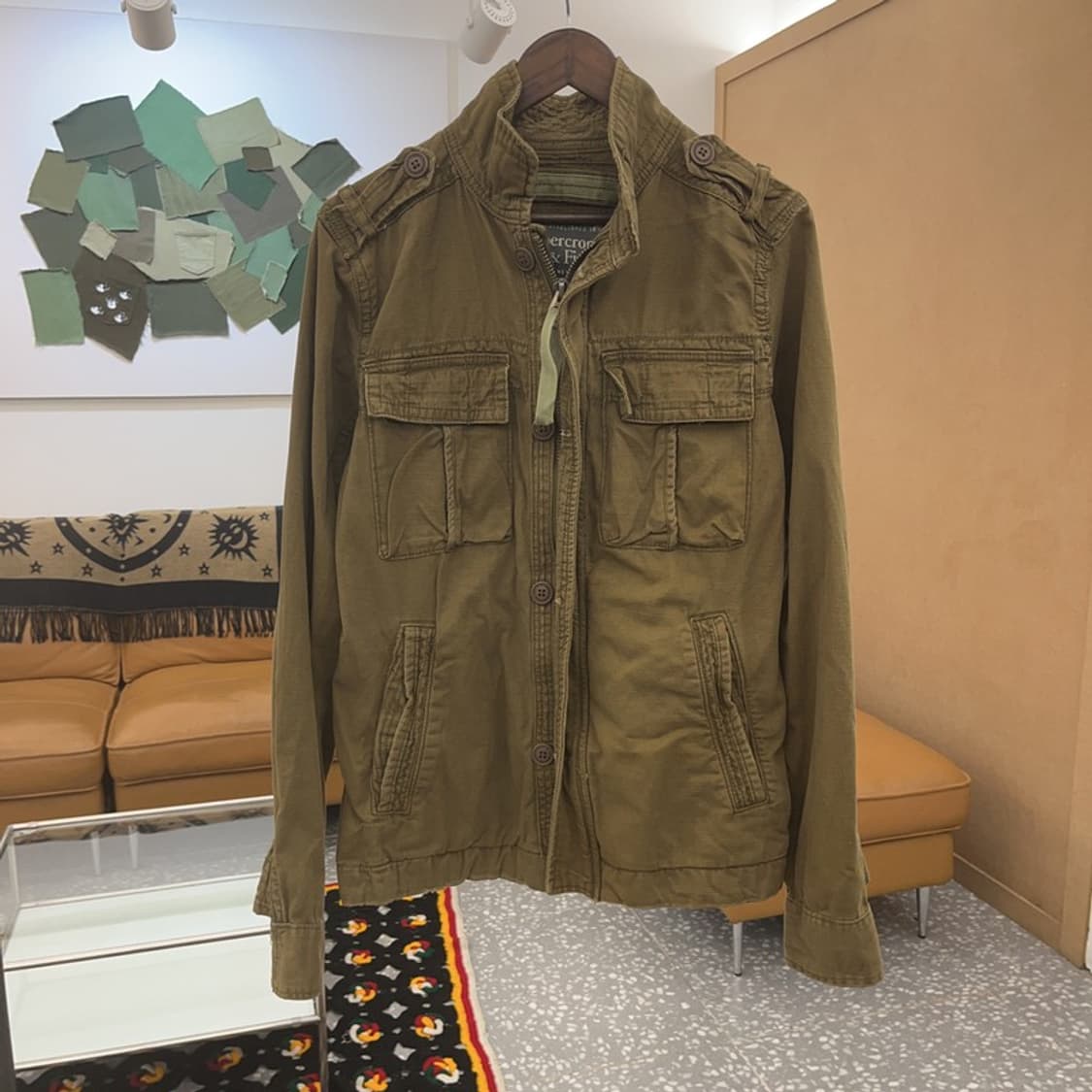 아베크롬비 밀리터리 멀티 포켓 야상 자켓 S C07005 상품이미지3