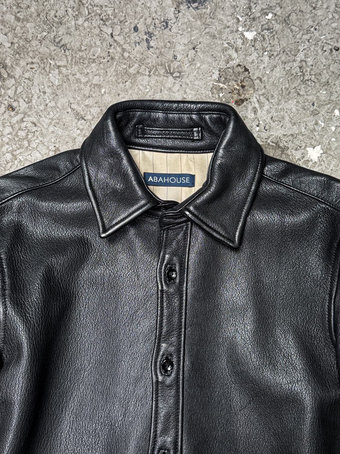 ABAHOUSE Goat Skin Leather Shirt Jacket 상품이미지7
