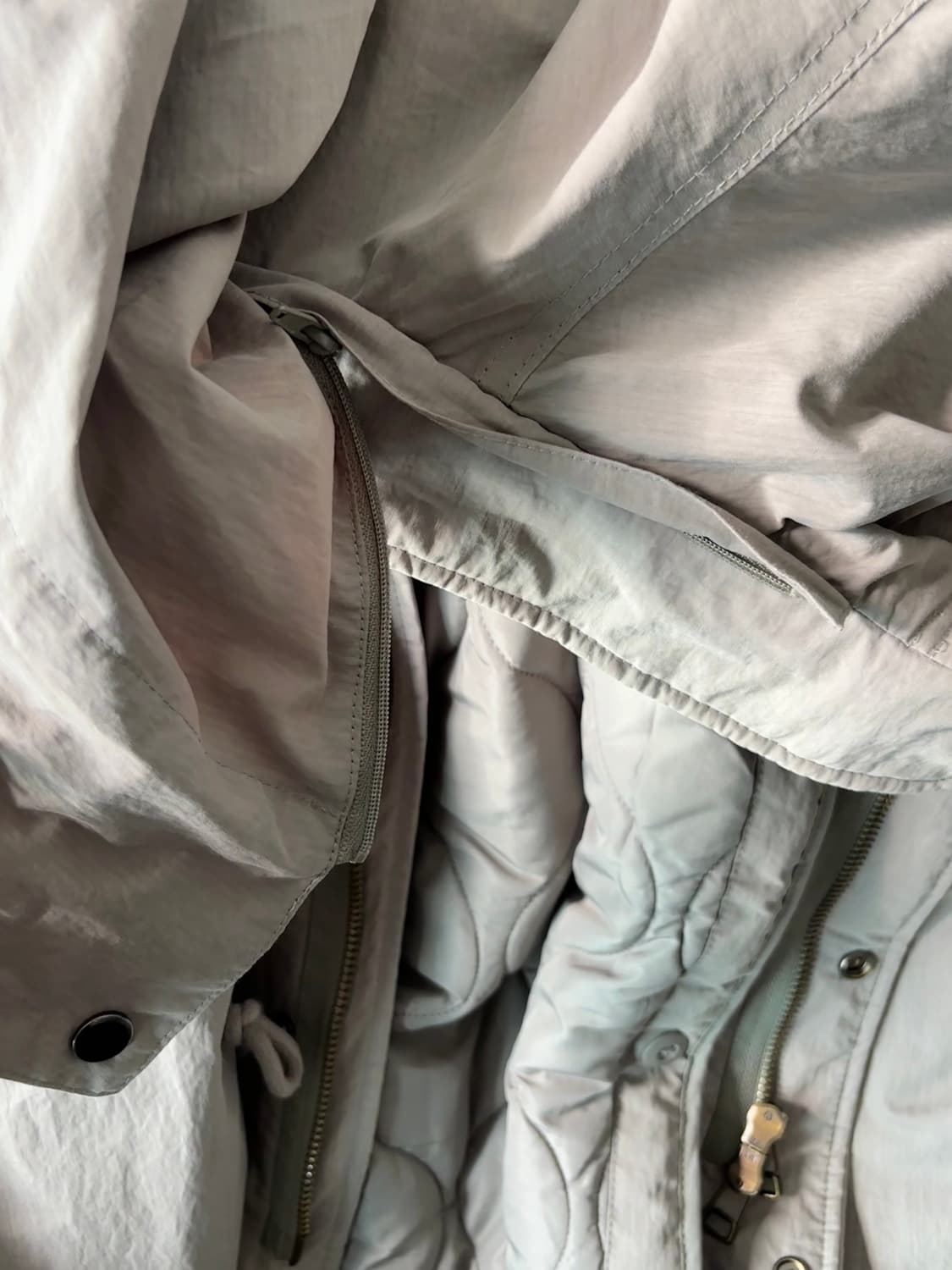 [로컬맨션] 오버사이즈 3way 사파리 후드 점퍼 (야상) 상품이미지6