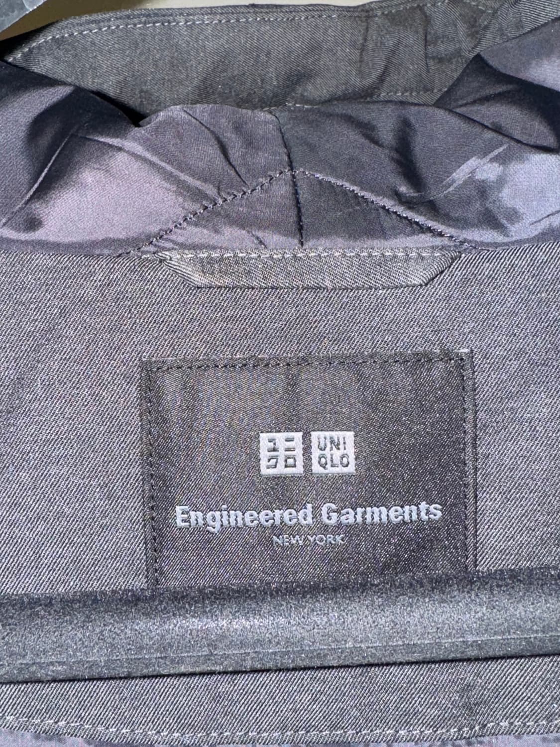 유니클로 x 엔지니어드 가먼츠 후드코트 다크그레이 xl 상품이미지6