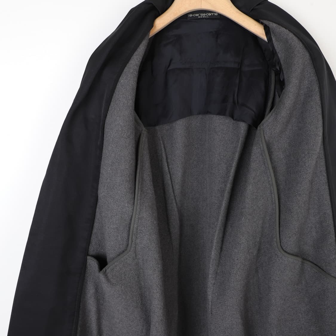 4 / Rick Owens 릭오웬스 투톤 롱코트 상품이미지7