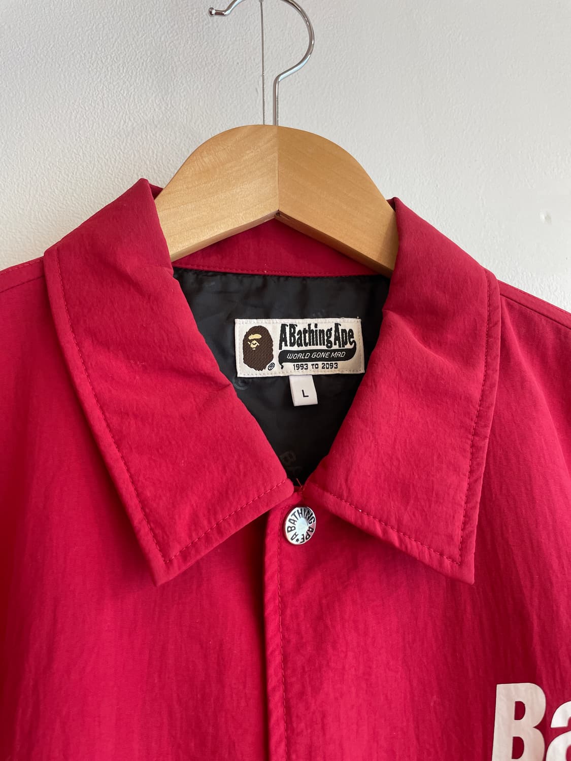 베이프 로고 코치 자켓 (L) 상품이미지3