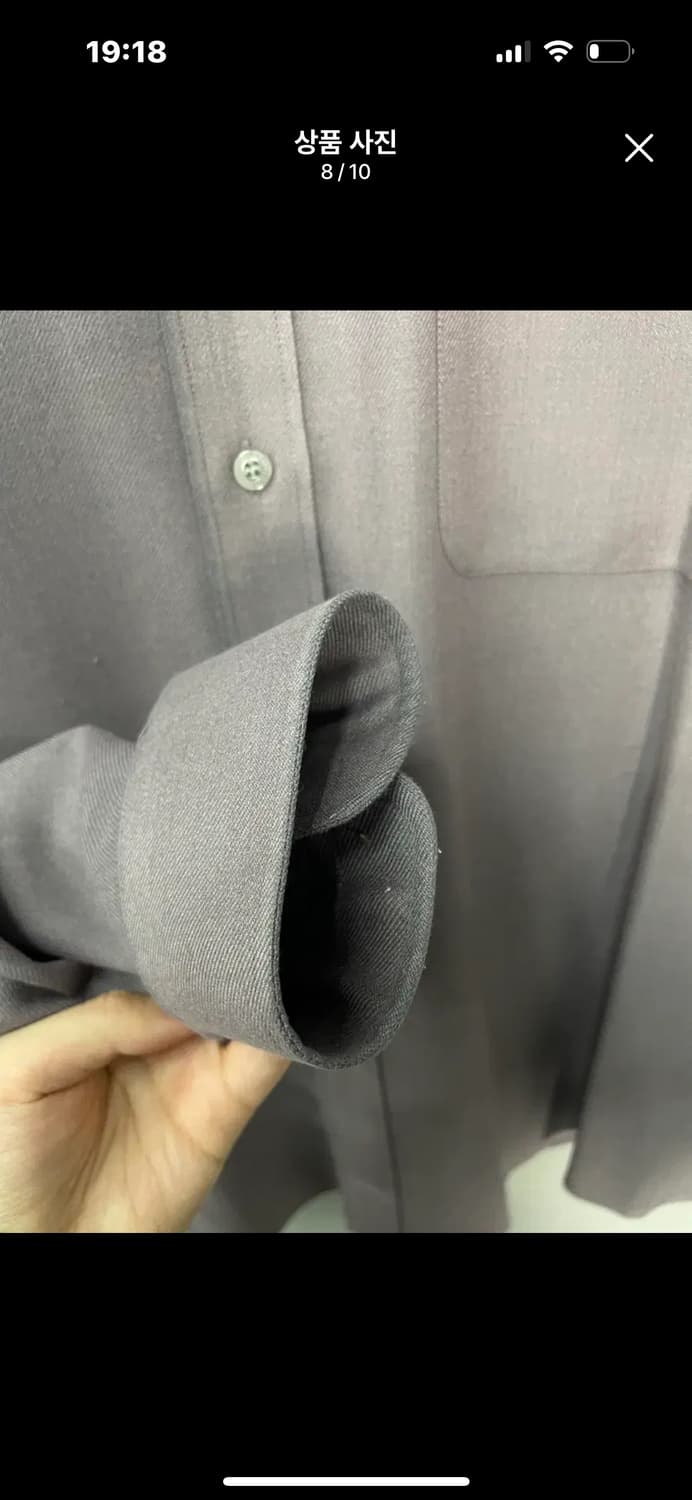 입생로랑 퍼플 원포켓 셔츠 A3408 상품이미지9