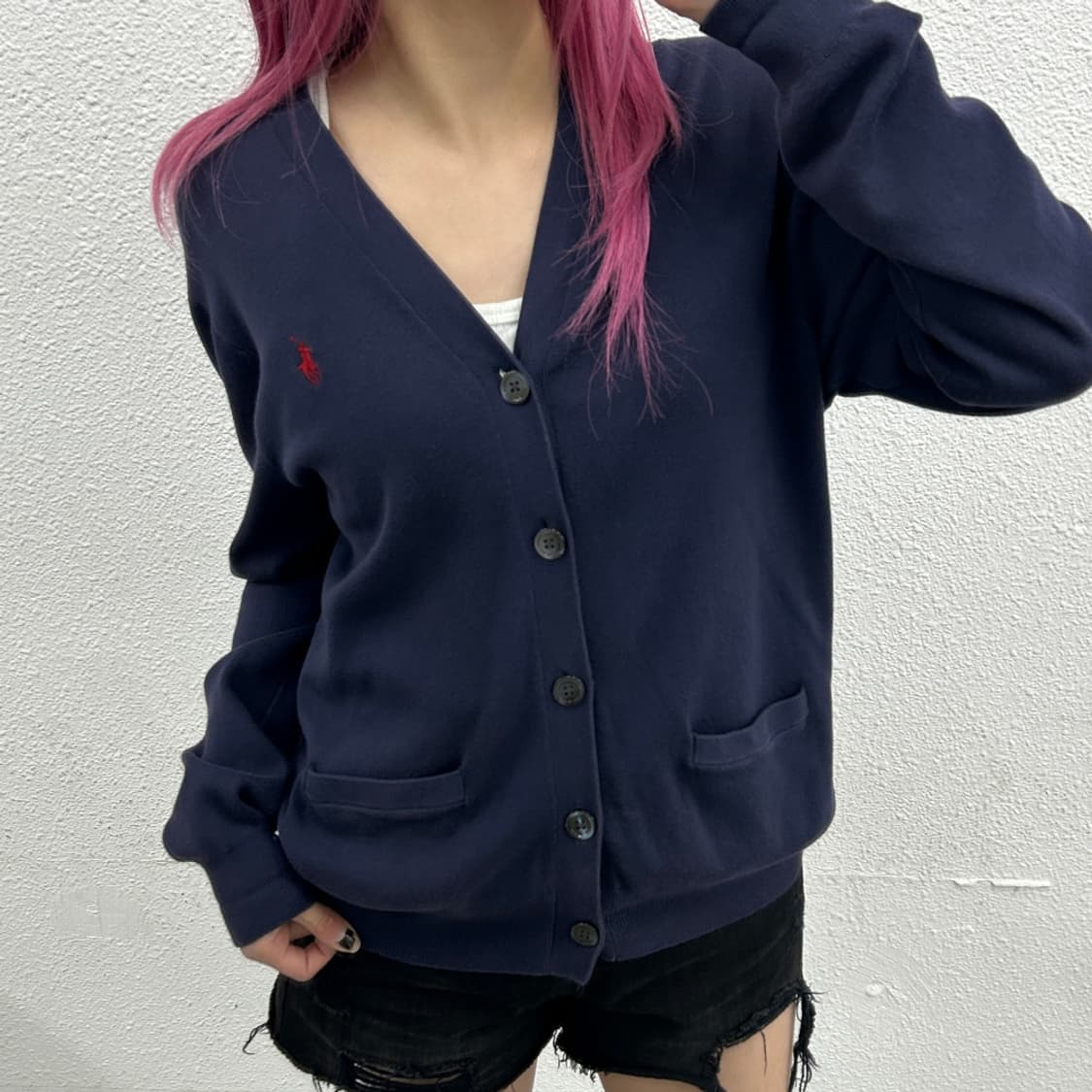 폴로 랄프로렌 레드포니 네이비 가디건 M 상품이미지1