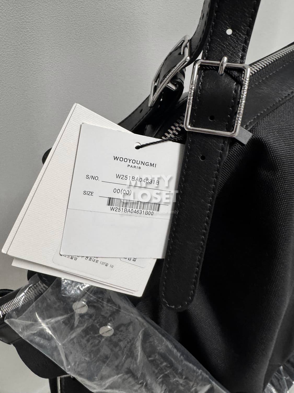 우영미 라지 코듀라 토트백 블랙 상품이미지8