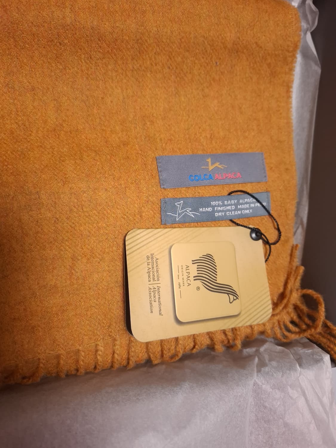 박스 택 새제품 100% 베이비 알파카 머플러 상품이미지2