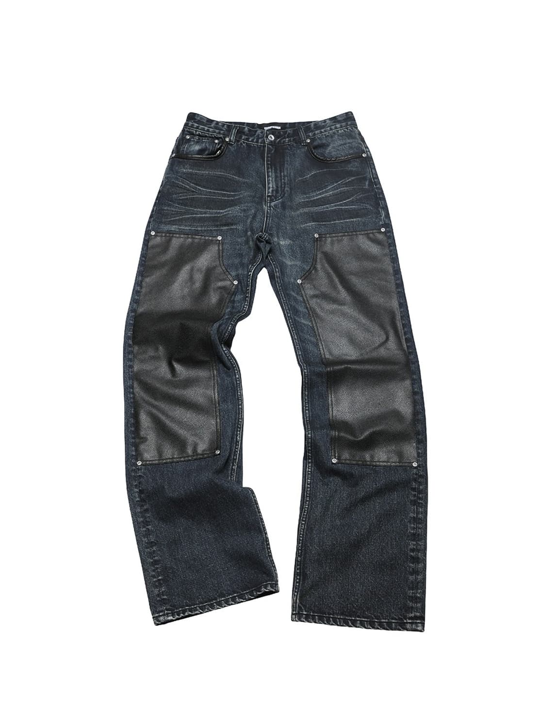 3D Panel Washed Denim Pants  상품이미지1