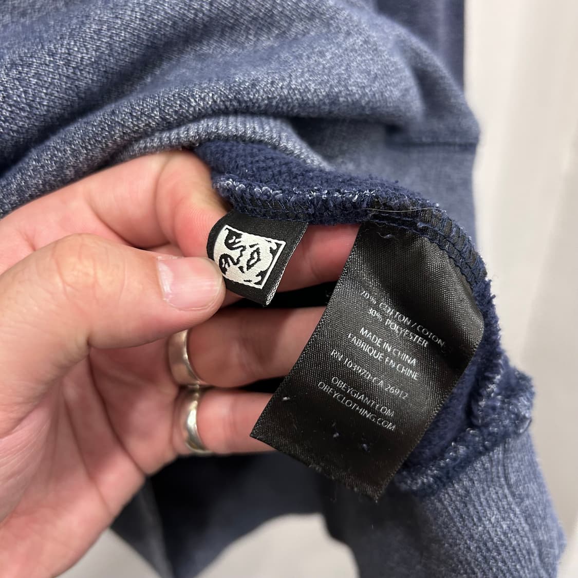 오베이 루즈핏 코튼 맨투맨 스웻셔츠 상품이미지4