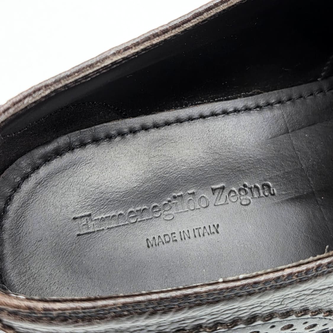  제냐 윙팁 슈즈 브라운 (7 3E)  상품이미지4