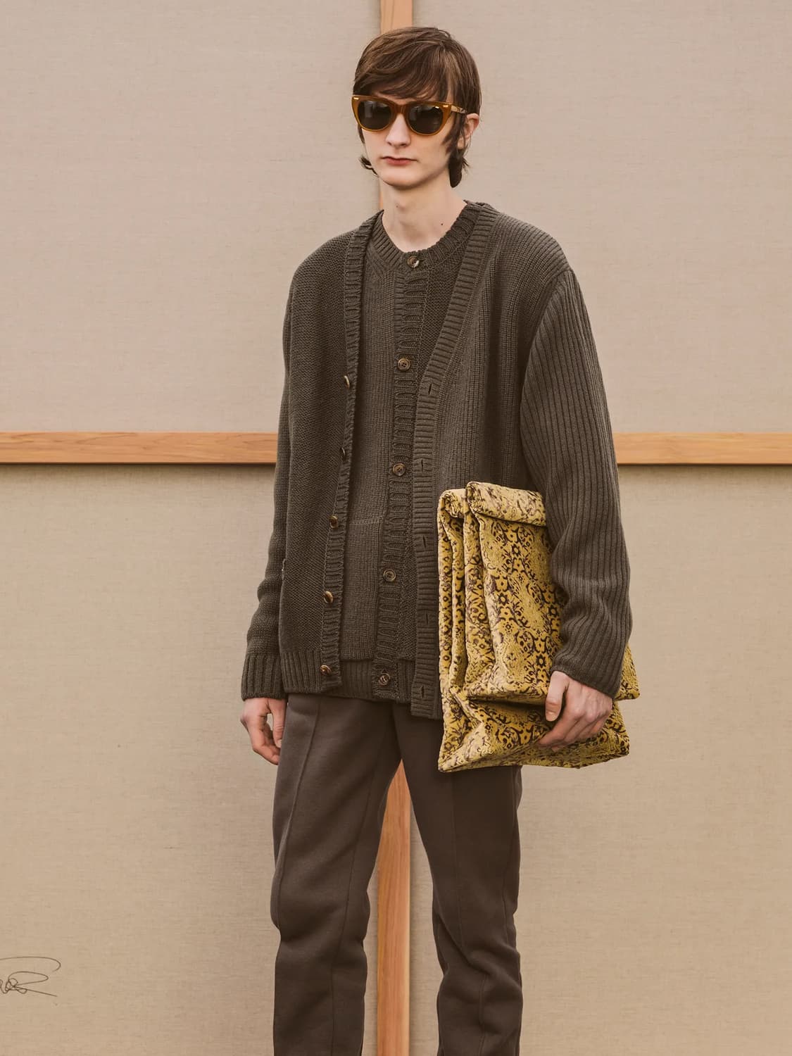 언더커버 21aw 도킹 가디건 블랙 상품이미지2