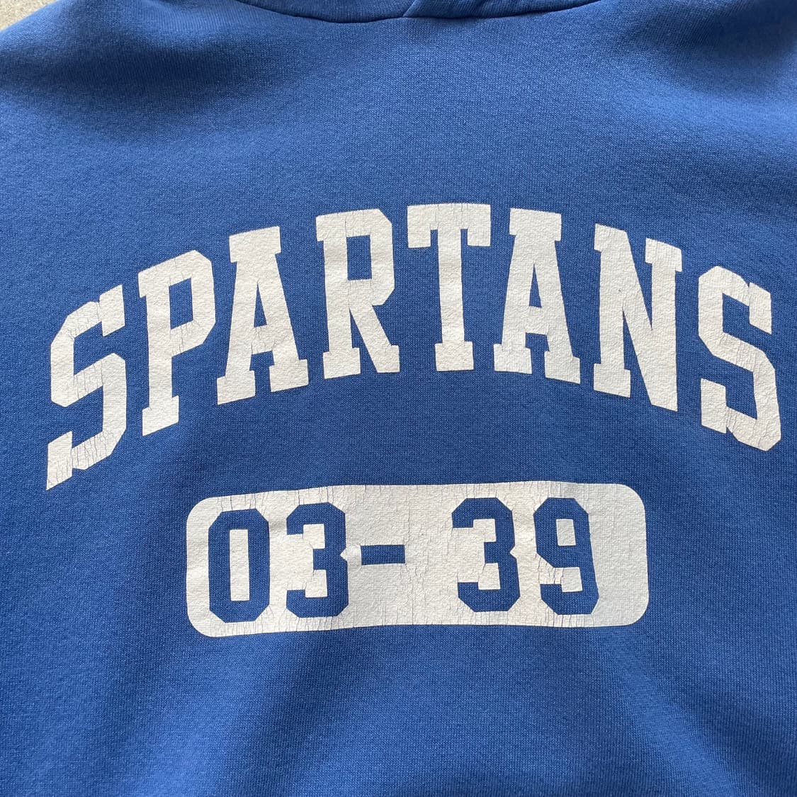 빈티지  러셀 애슬레틱 후드 블루(화이트) made in mexico 상품이미지4