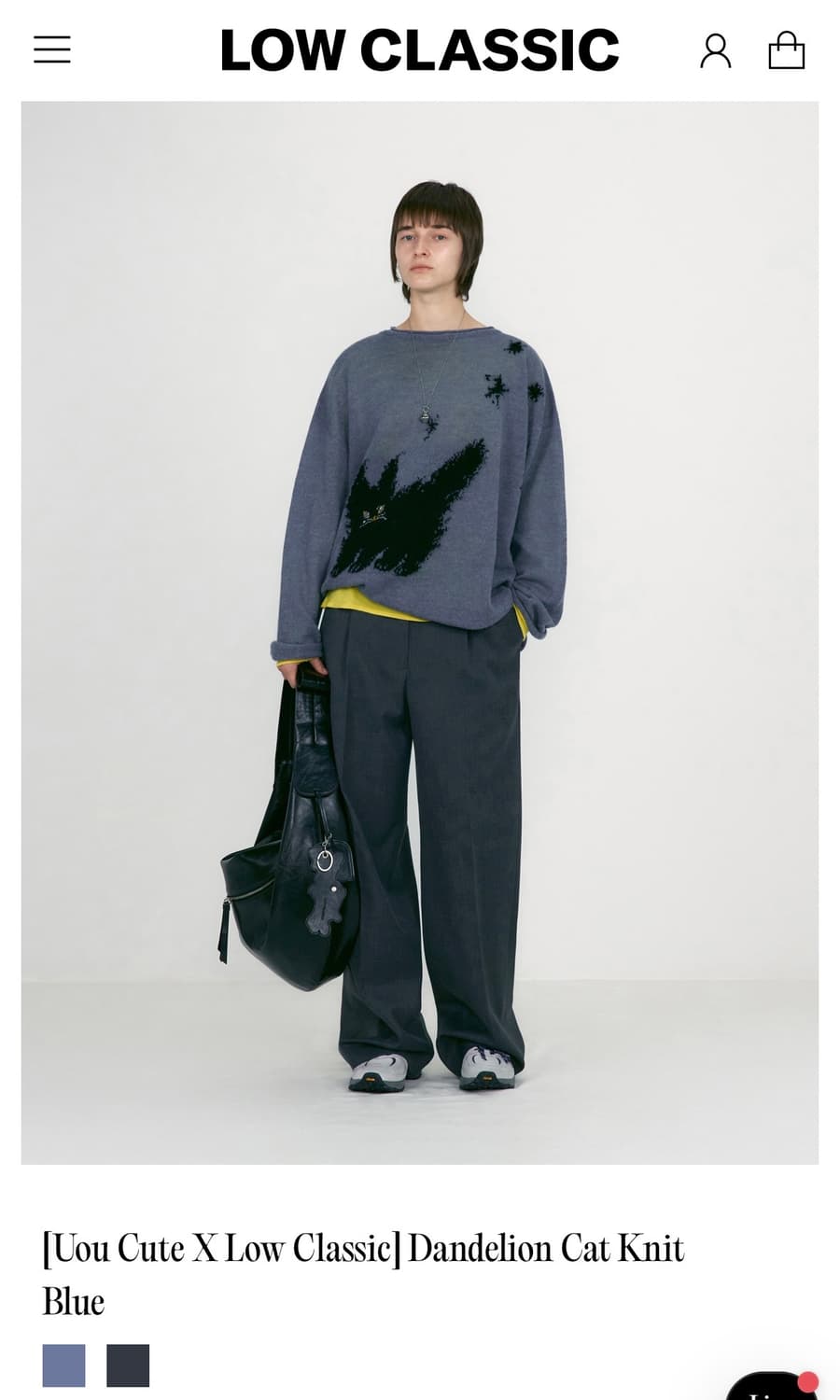 로우클래식 단델리온 고양이 니트 상품이미지3