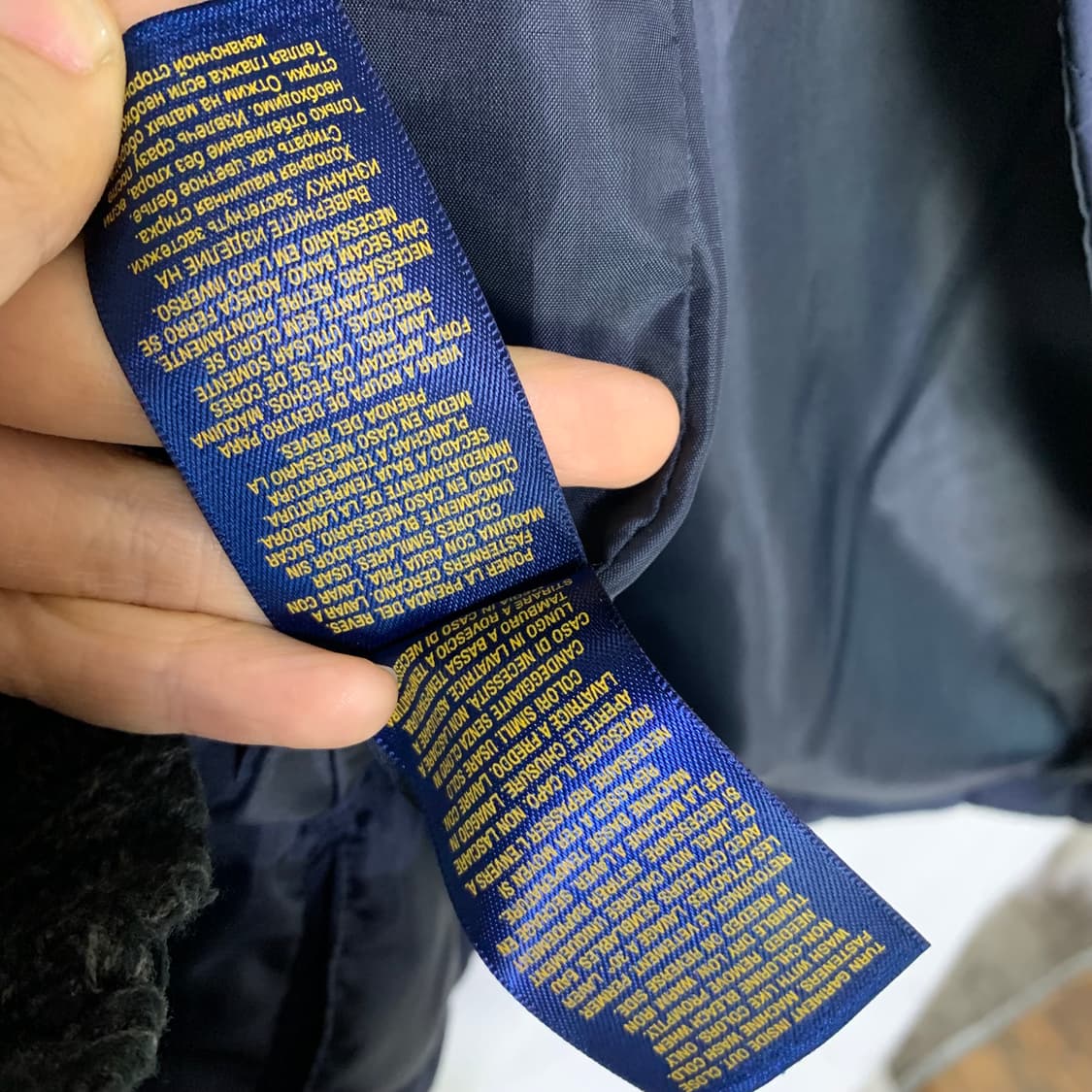 폴로 랄프로렌 빈티지 네이비 퀼팅 점퍼 자켓 키즈 L 여성 M 상품이미지6