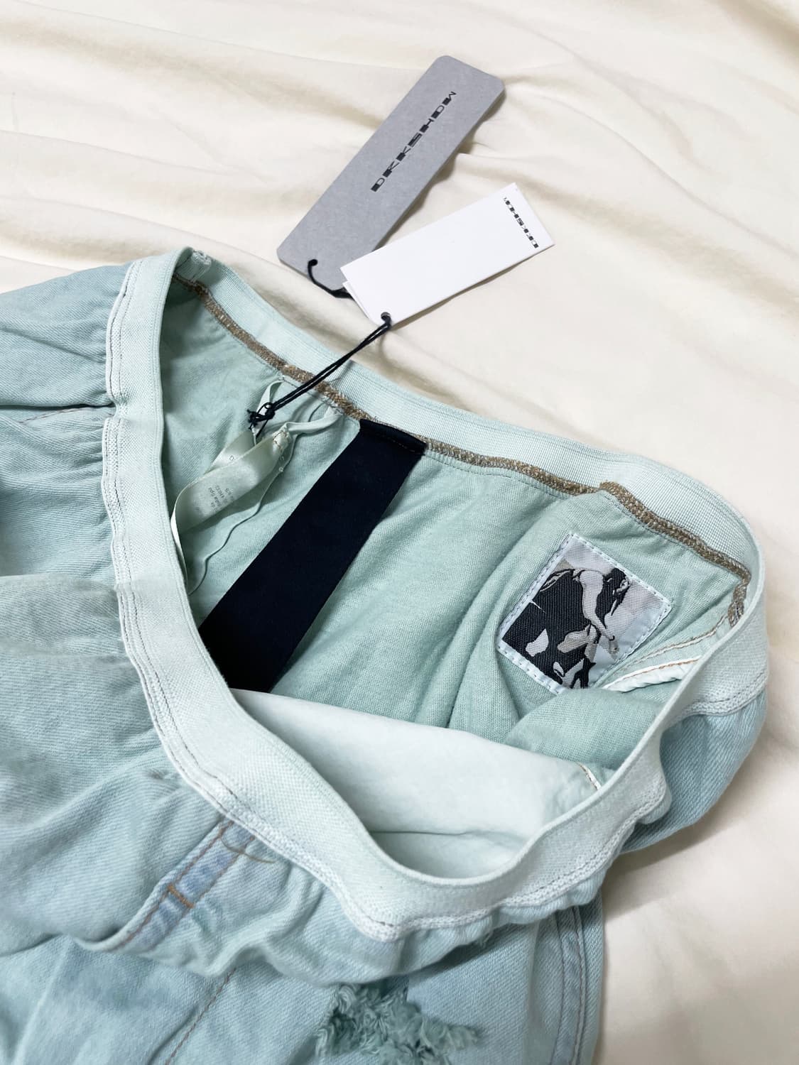 릭오웬스 디스트로이드 데님 스커트 상품이미지8