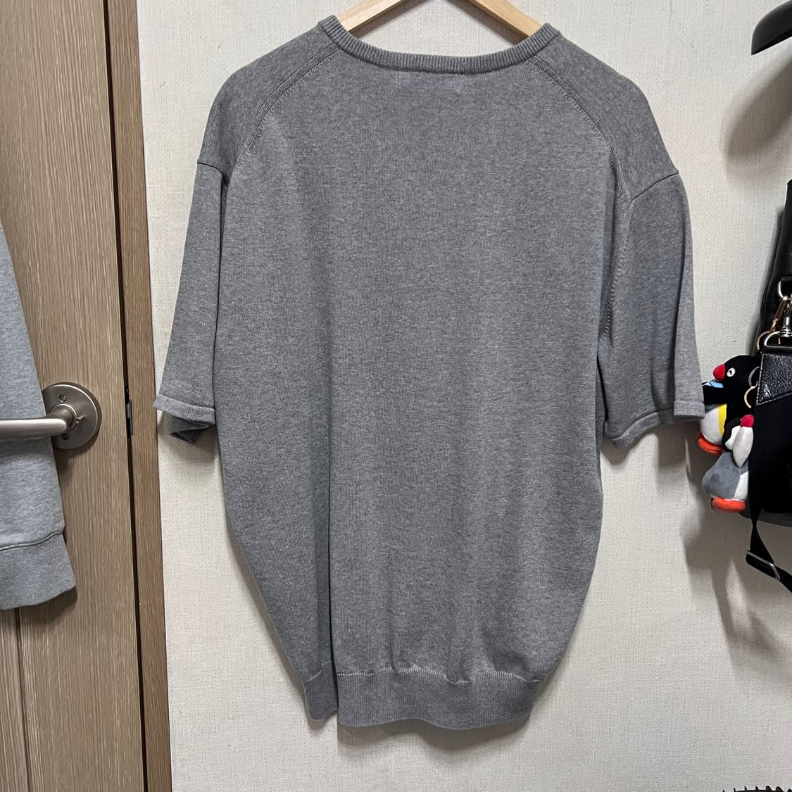 [XL ]유니온블루 AMBIENT V-NECK HALF KNIT 그레이 상품이미지5