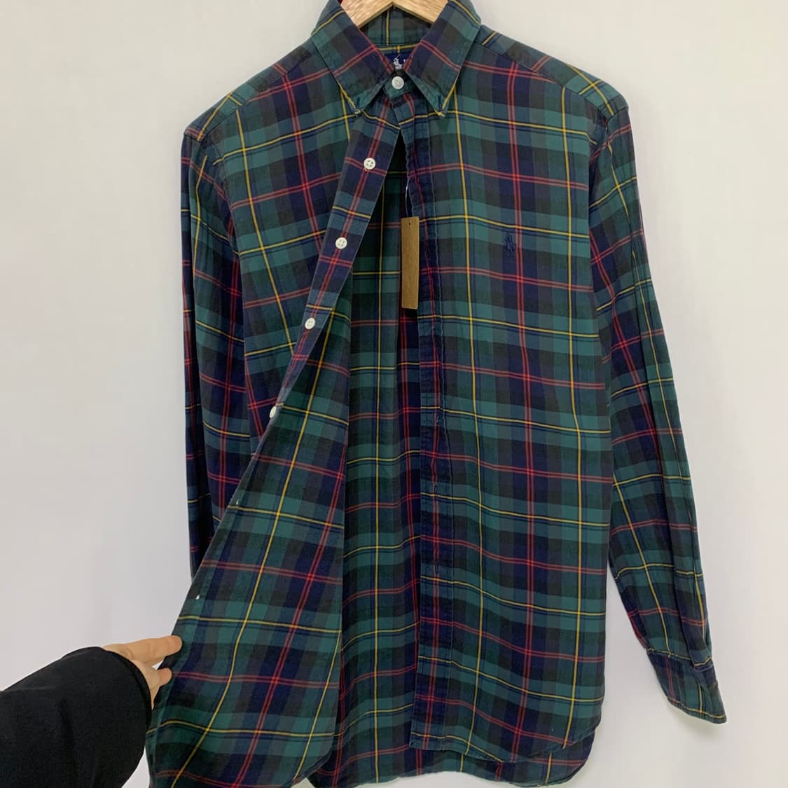 폴로 랄프로렌 타탄 체크 셔츠 S 빈티지 남녀공용 상품이미지8