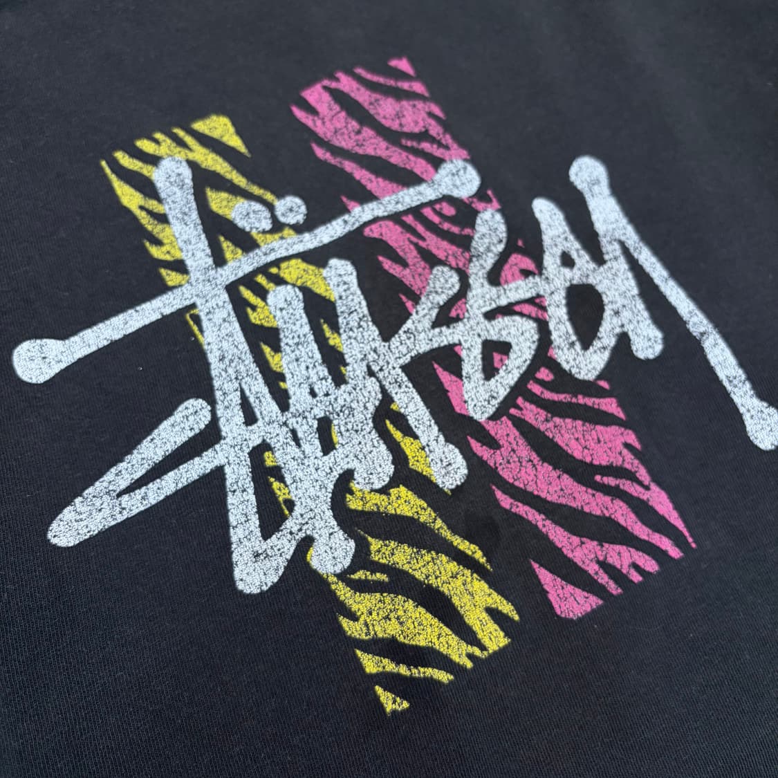 stussy 스투시 지브라 로고 반팔 티셔츠 L 상품이미지4