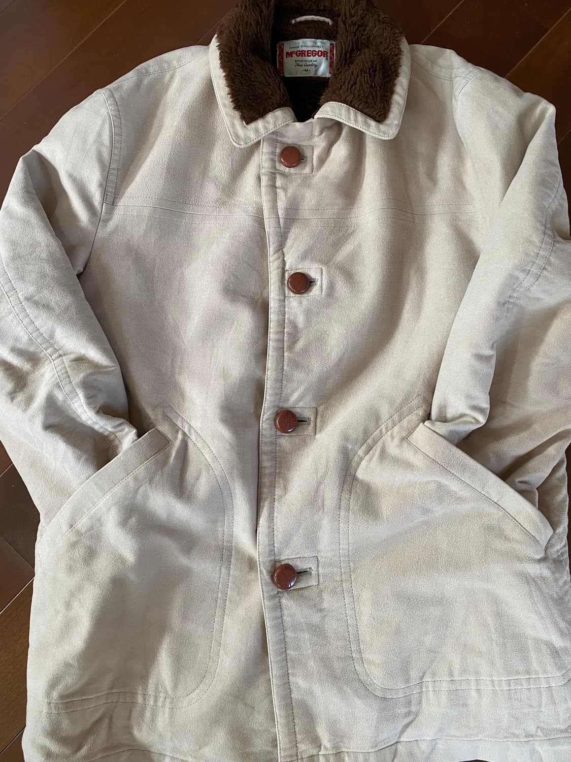 McGREGOR Sportswear 보아 안감 베이지 코트 (M) 상품이미지1