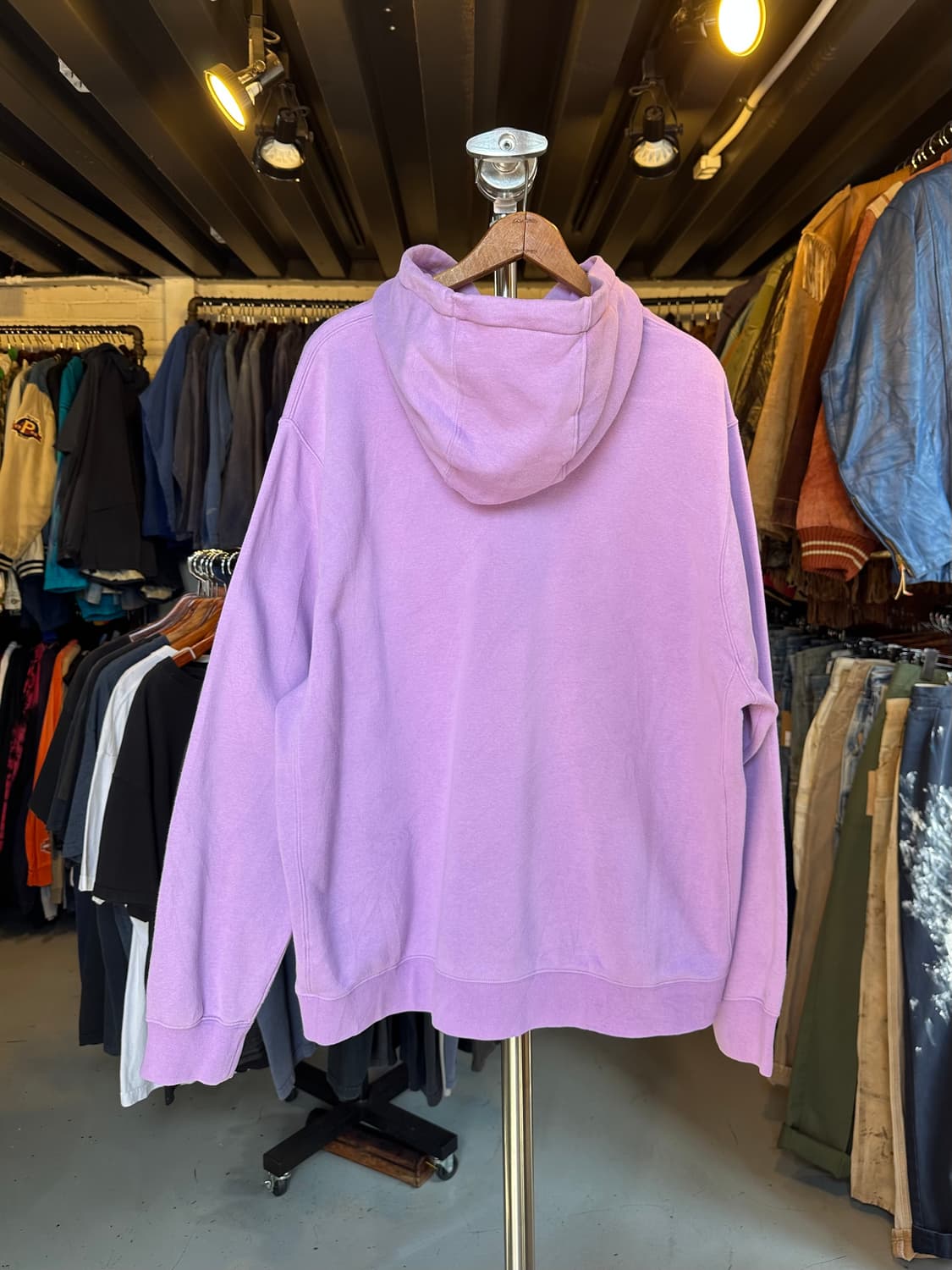 Old 나이키 스우시 리버스위브 스웻 후드 상품이미지2