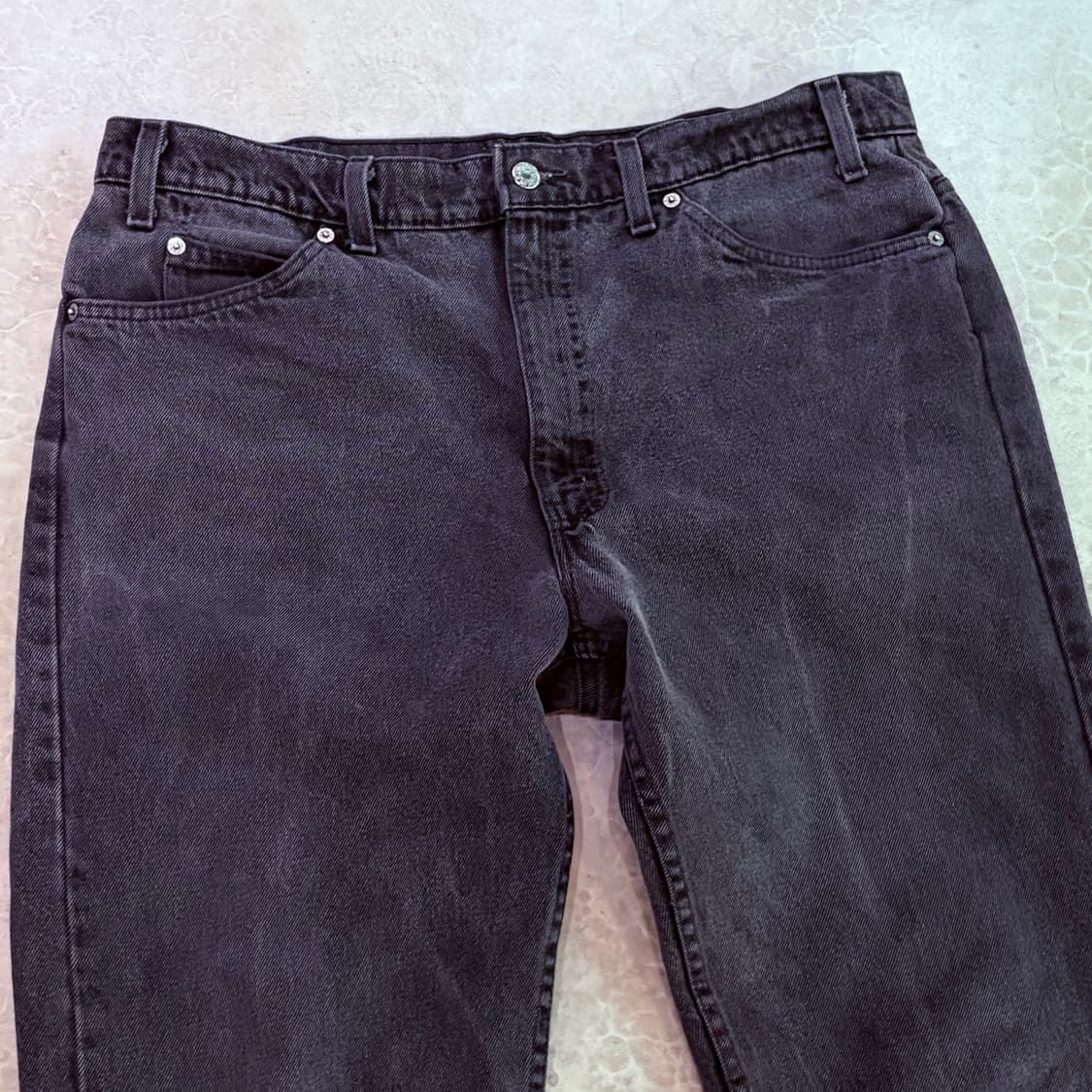 [38/30] USA 리바이스 505 오렌지탭 orange 흑청 블랙 상품이미지2