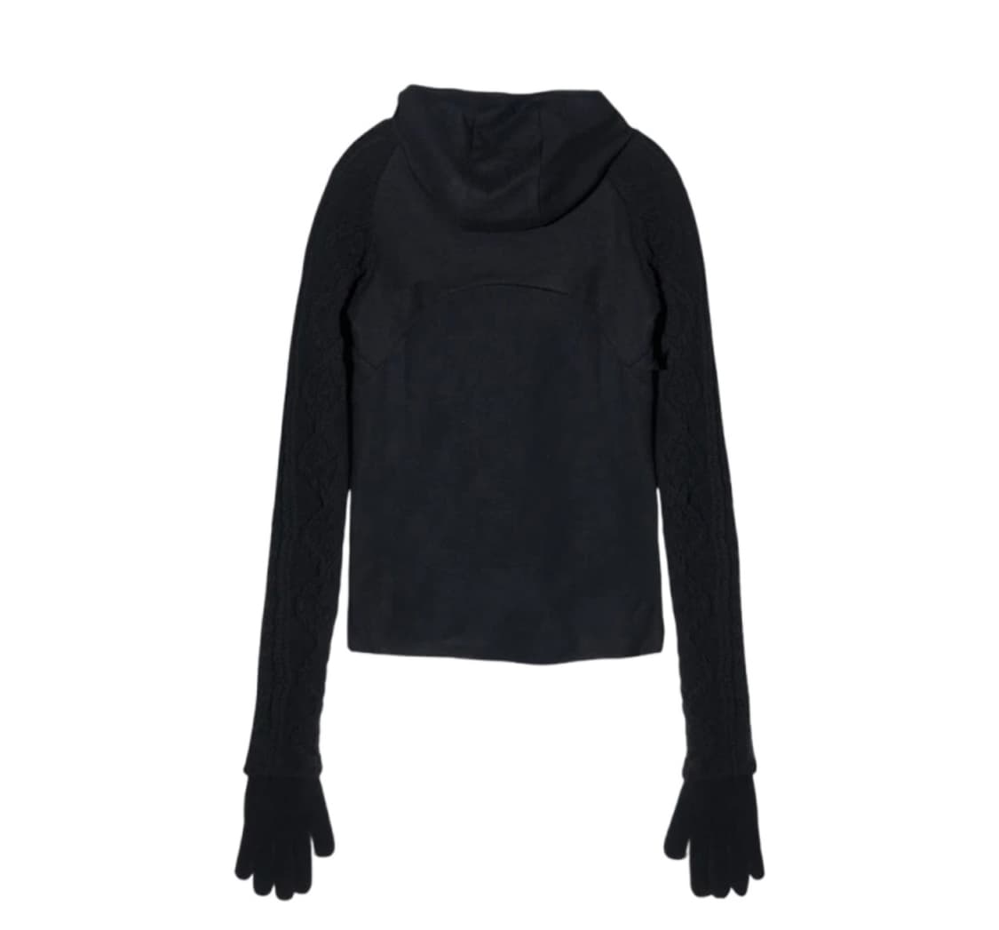 혜인서 테크울 후드 니트 3사이즈 블랙 홍태준 착용 상품이미지4